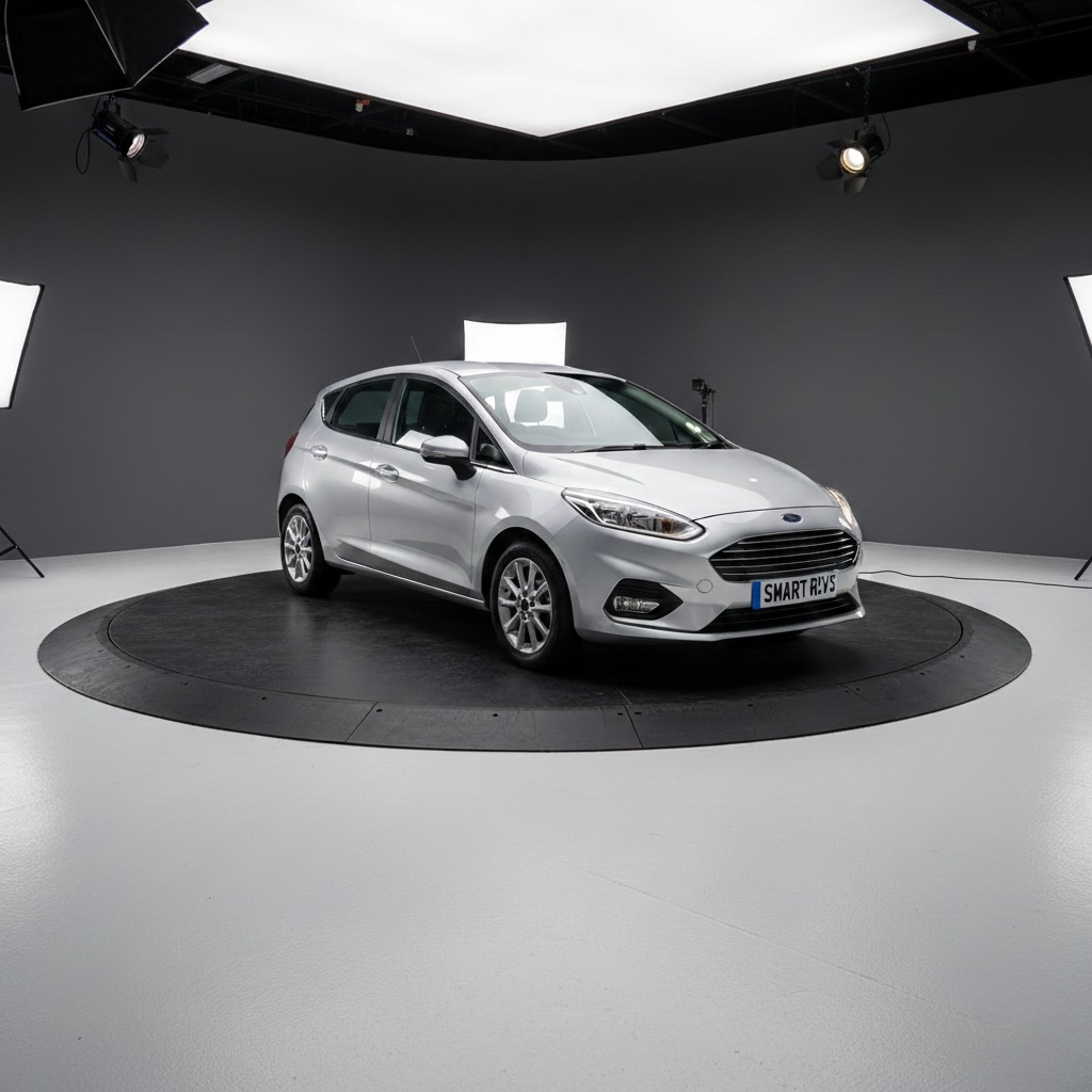 Car in studio - after